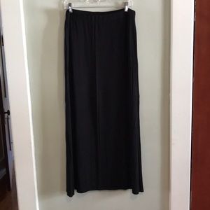 Loft- black cotton Maxi skirt
